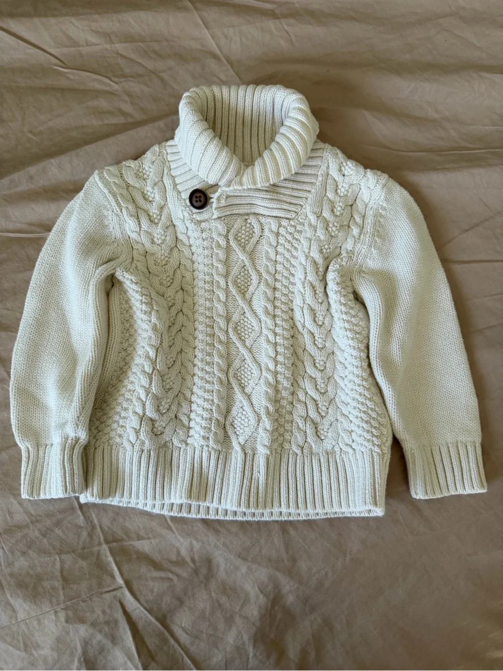 Gymboree Cream Cable Knit Turtleneck Sweater 18-24M